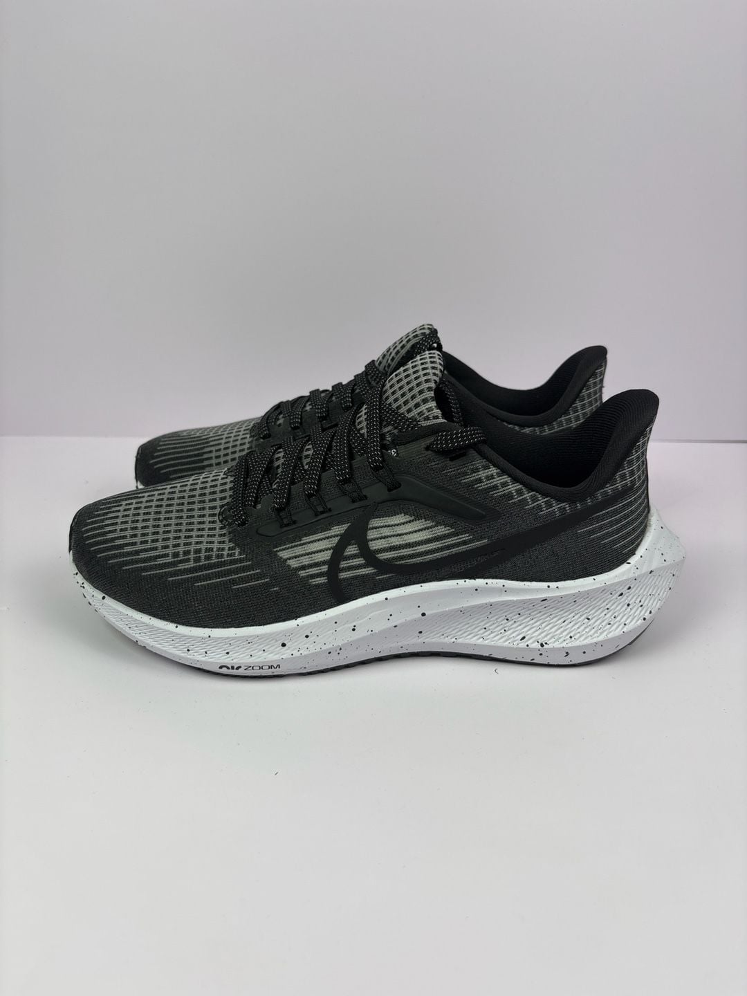 Nike Air Zoom Pegasus 38 Black White Speckled Running Shoes 2
