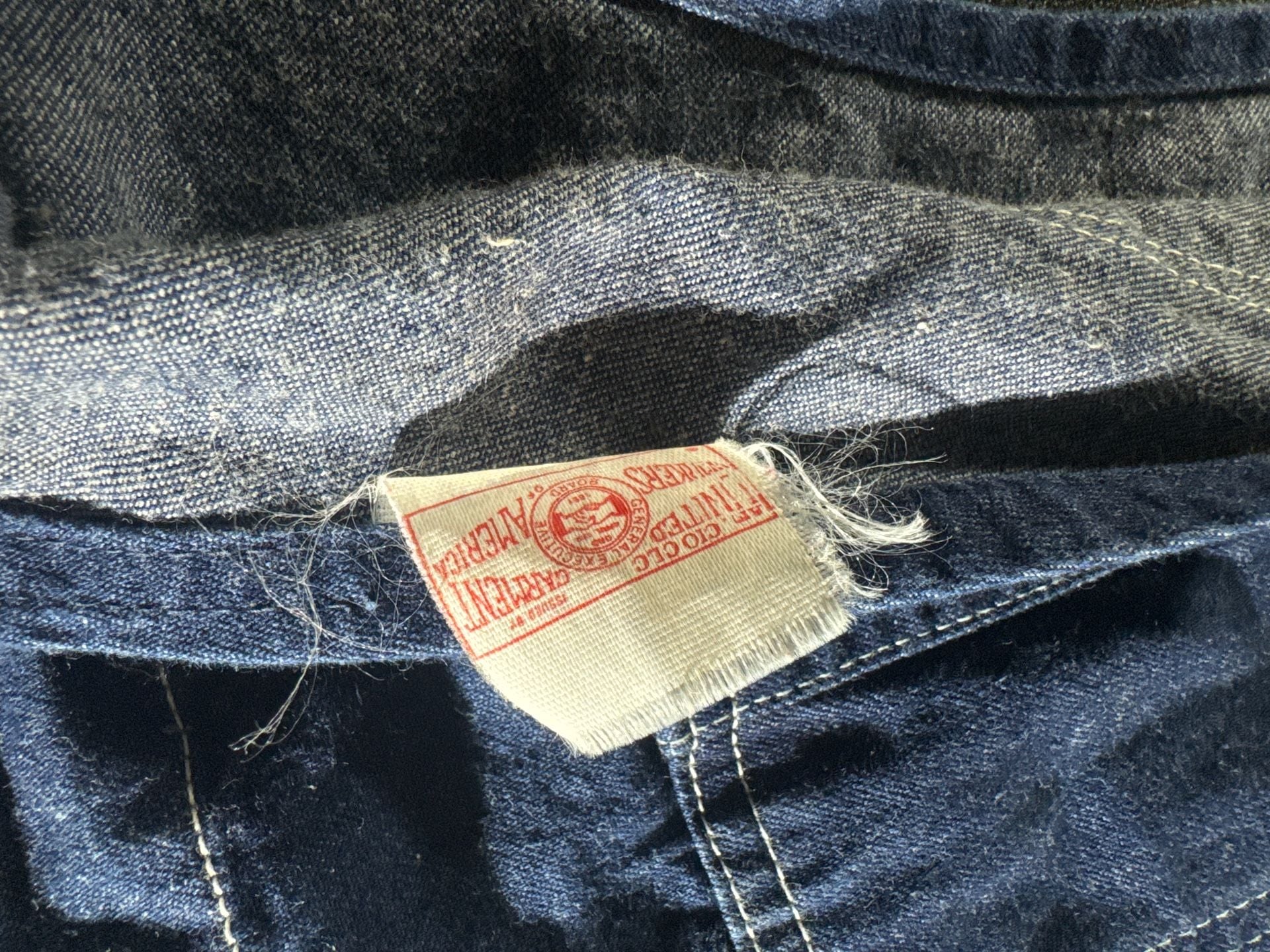 Vintage Carhartt 100th Anniversary Denim Bib Overalls 1889-1989. Size 36x34 EUC 8