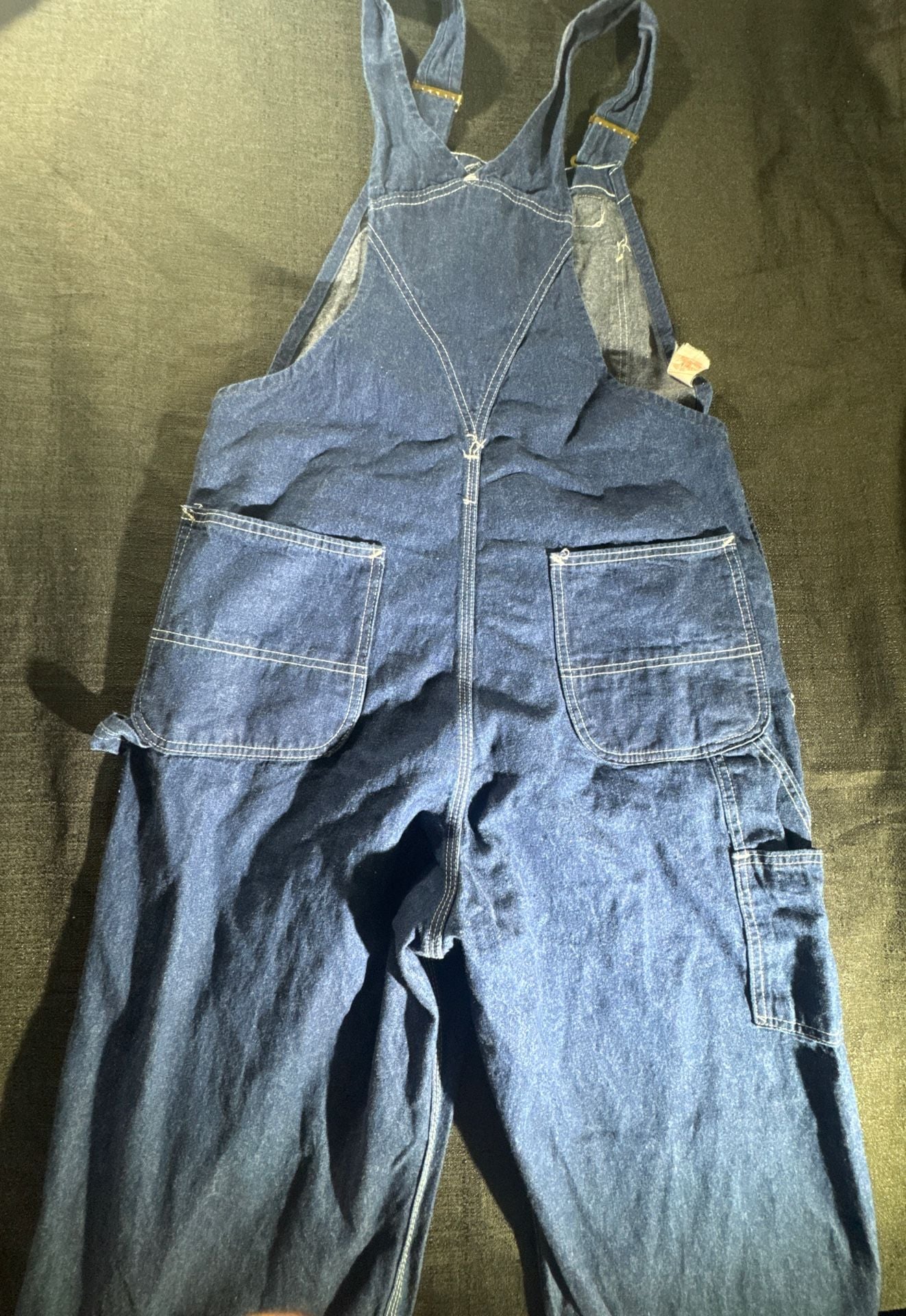Vintage Carhartt 100th Anniversary Denim Bib Overalls 1889-1989. Size 36x34 EUC 13
