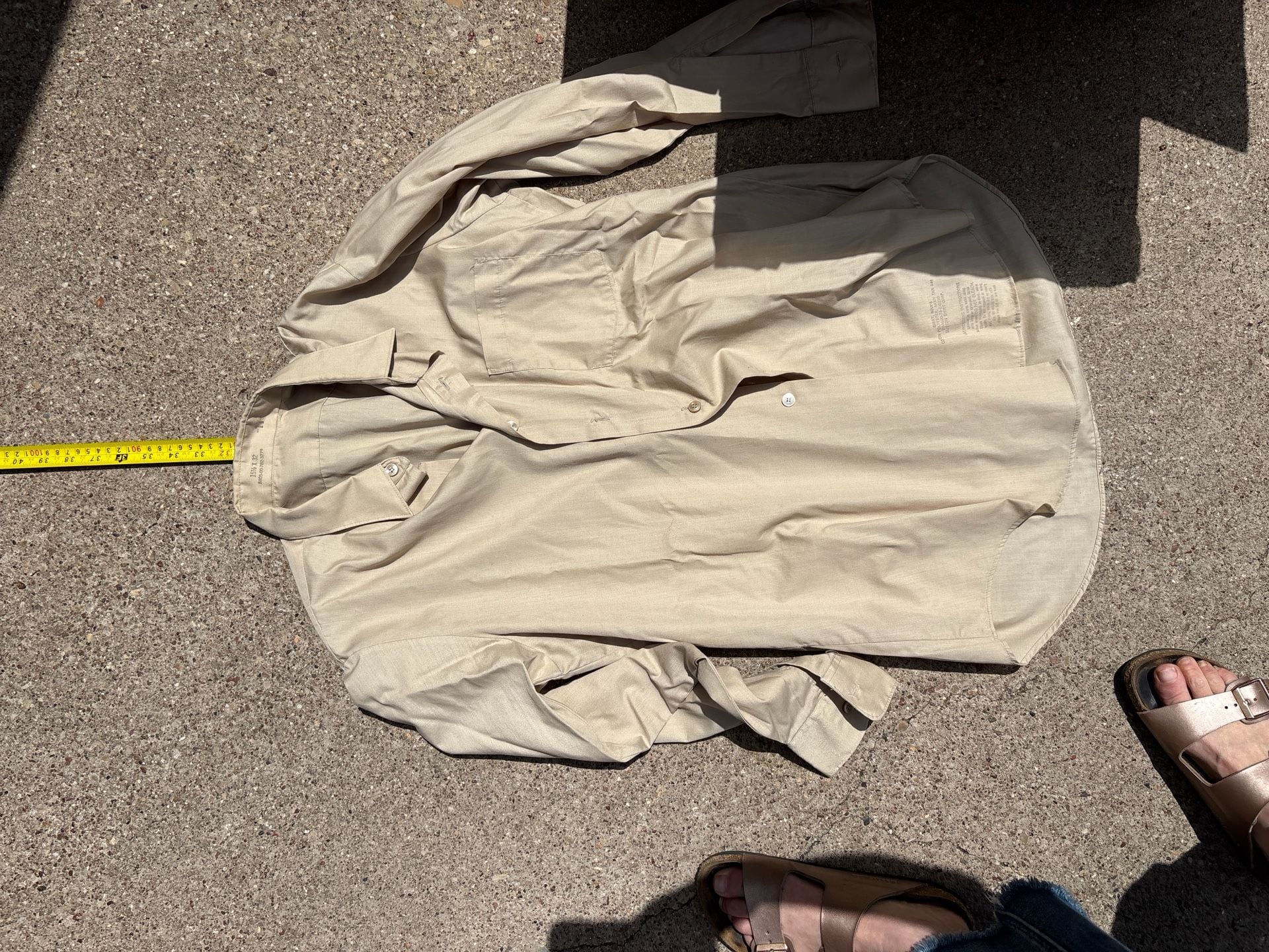 K: 5 piece set Vintage US Army Military Shirt Size large 16
