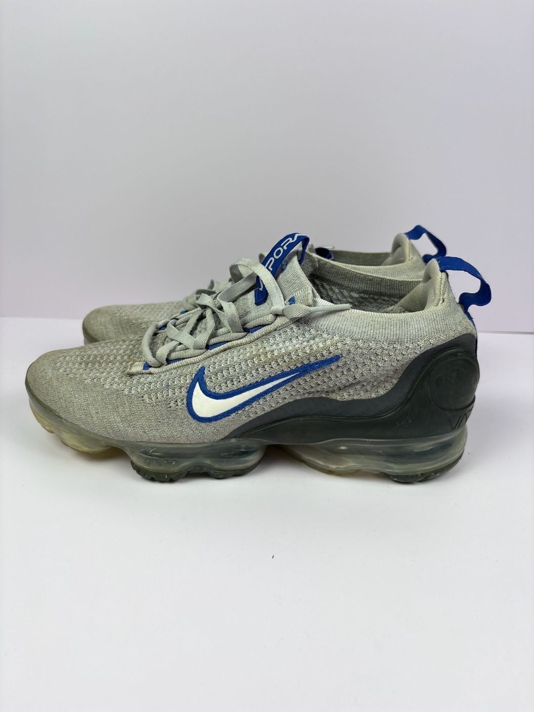 Nike Air VaporMax 2021 Flyknit Grey Blue Sneakers 2
