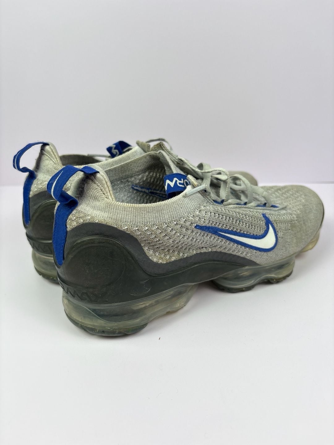 Nike Air VaporMax 2021 Flyknit Grey Blue Sneakers 4