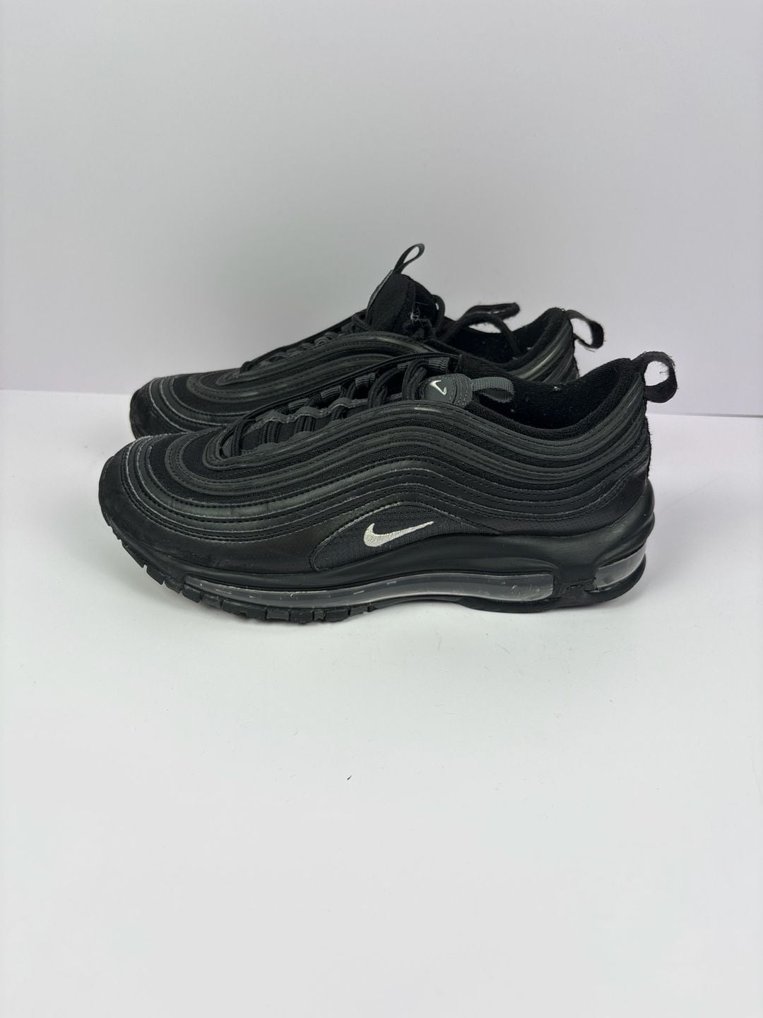 Nike Air Max 97 (GS) Size 5y Triple Black 921522-011 Shoes 2