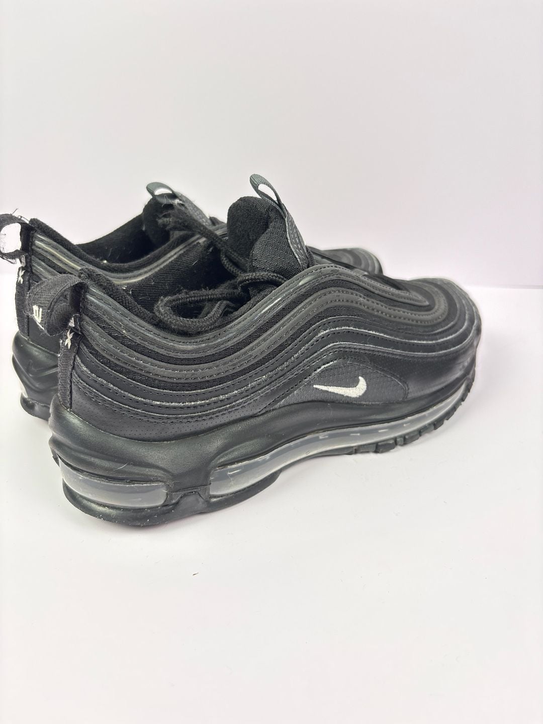 Nike Air Max 97 (GS) Size 5y Triple Black 921522-011 Shoes 4