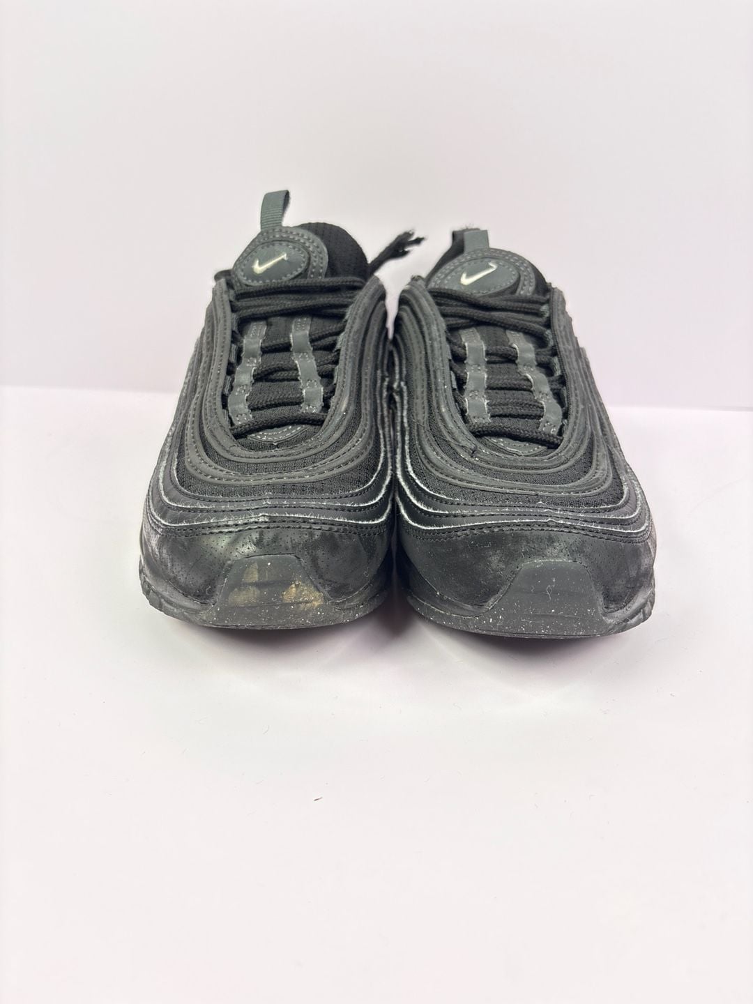 Nike Air Max 97 (GS) Size 5y Triple Black 921522-011 Shoes 5