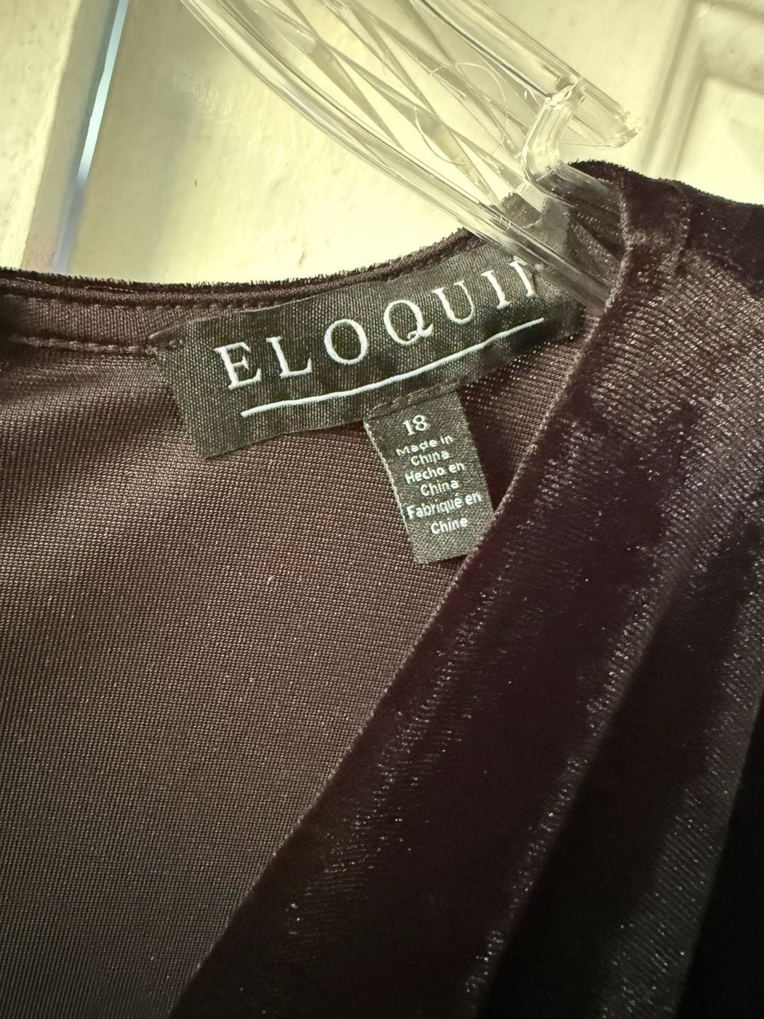 Eloquii Knot Front Velvet Maxi Dress Size 18 5