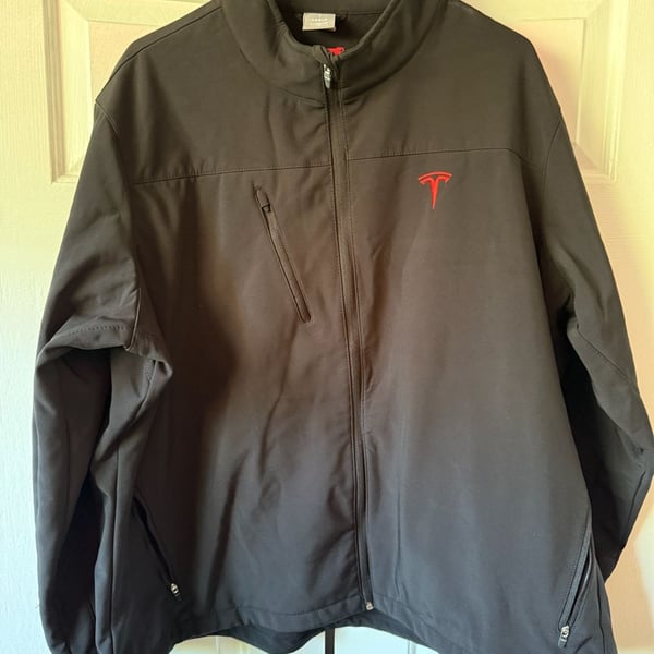 Tesla Unisex Black Softshell  Employee Jacket