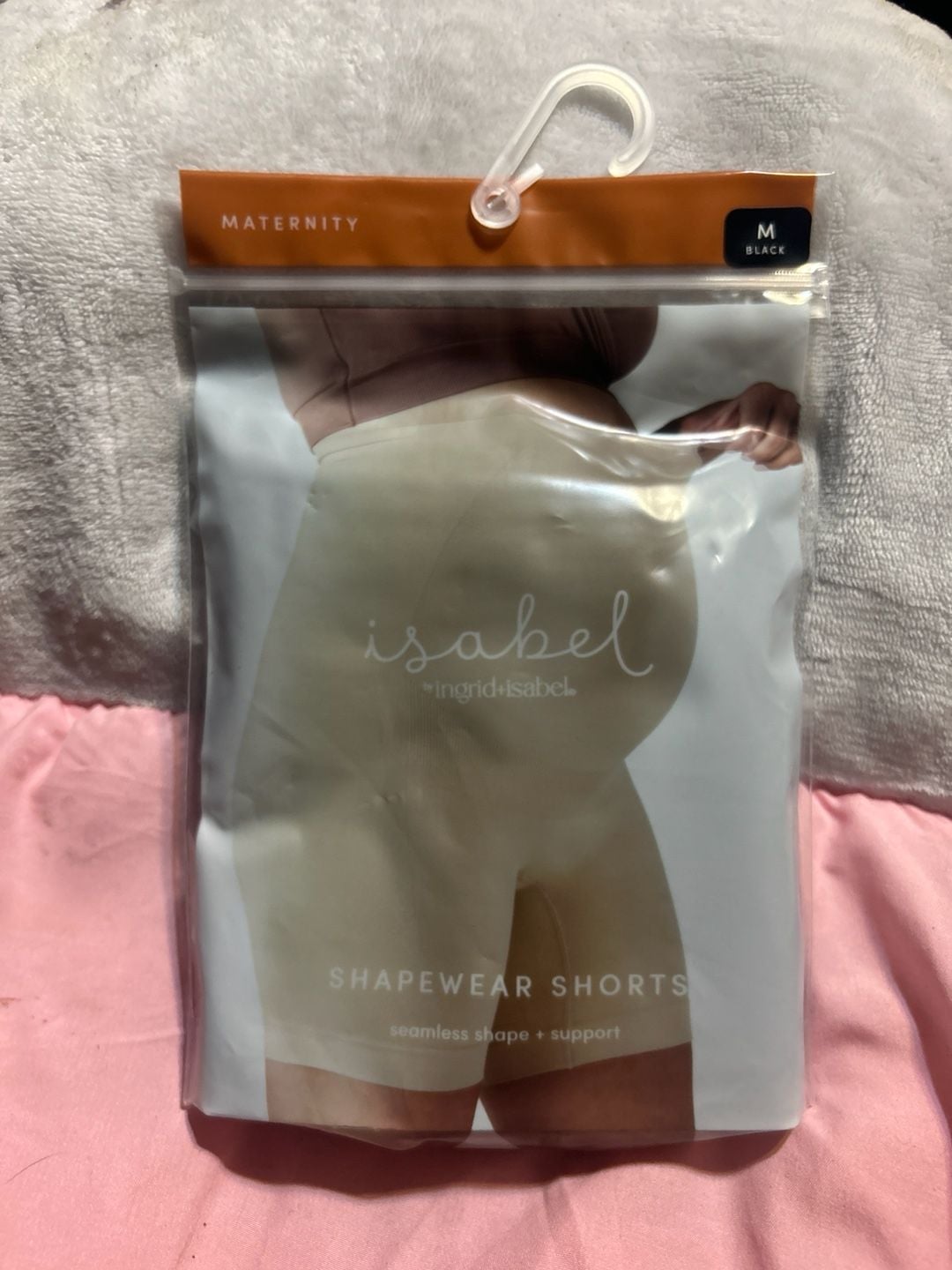 Isabel by Ingrid & Isabel Maternity Seamless Shapewear Shorts, Size M, Black 1