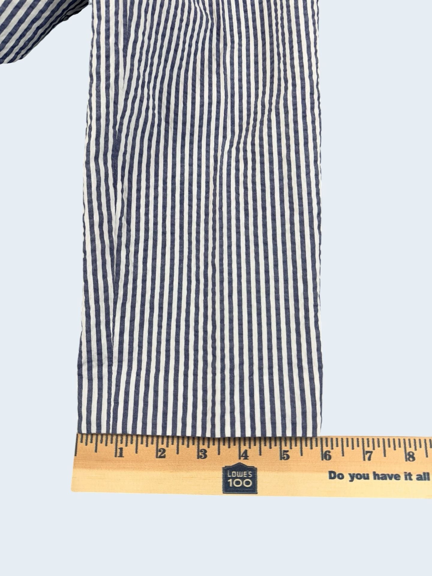 Brooks Brothers Womens Blue & White Striped Seersucker Pants Sz 8 Preppy Classic 7