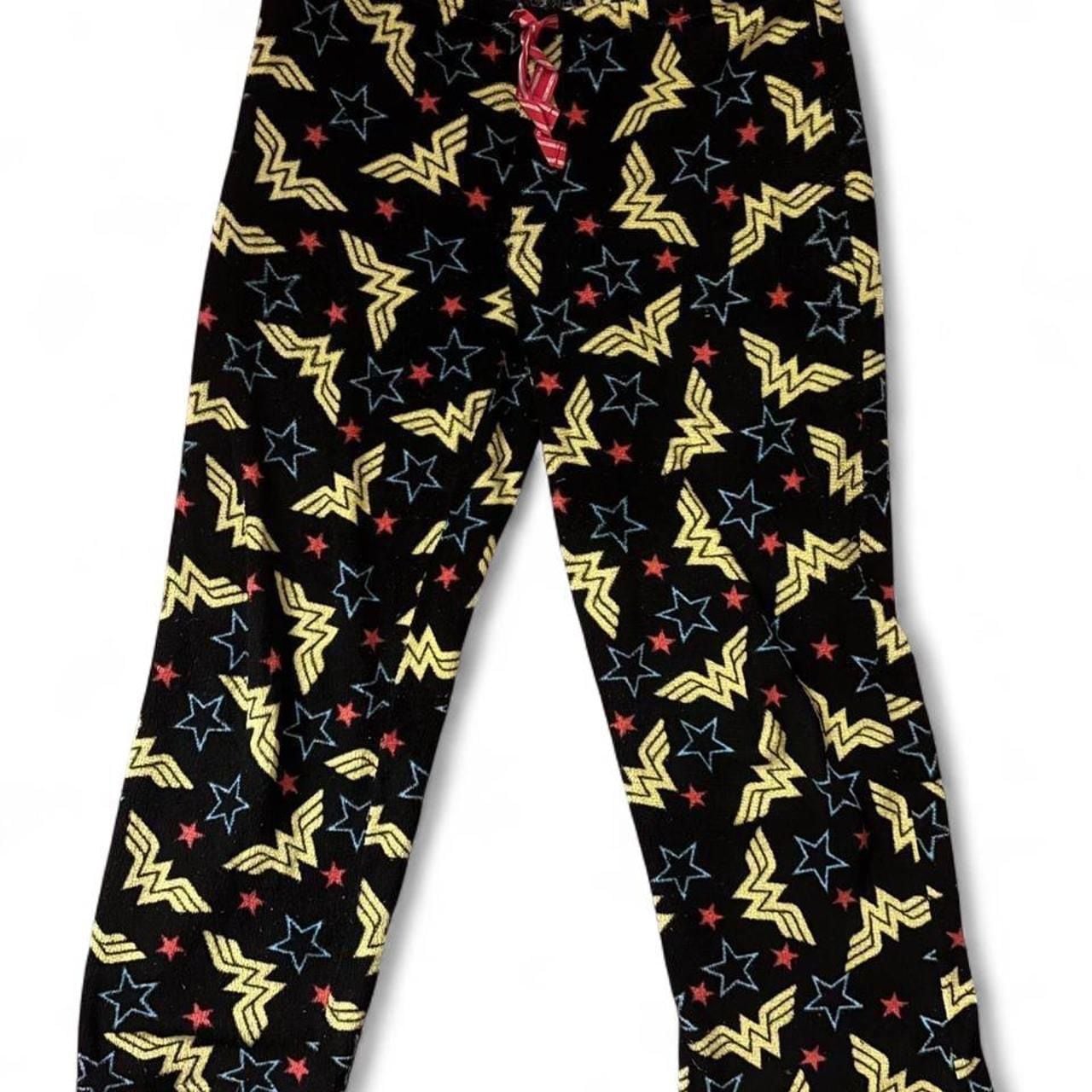 DC Comics Wonder Woman Plush Fleece Pajama Sleep Pants 1