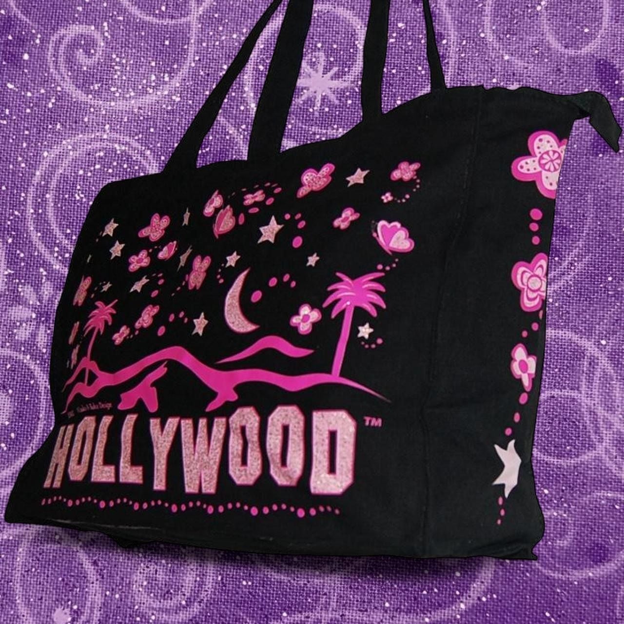Y2K Smith Novelty Company Hollywood Glitter Destination Travel Tote Bag 8