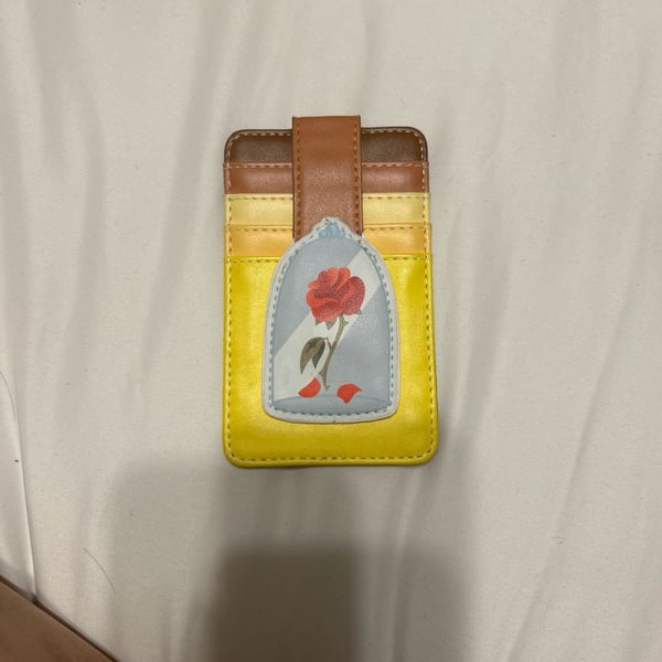Loungefly Disney Beauty and the Beast Enchanted Rose Card Holder