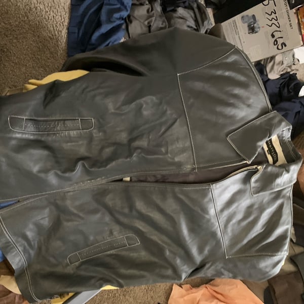 Pre-Owned Couture by J Park leather jacket slight...