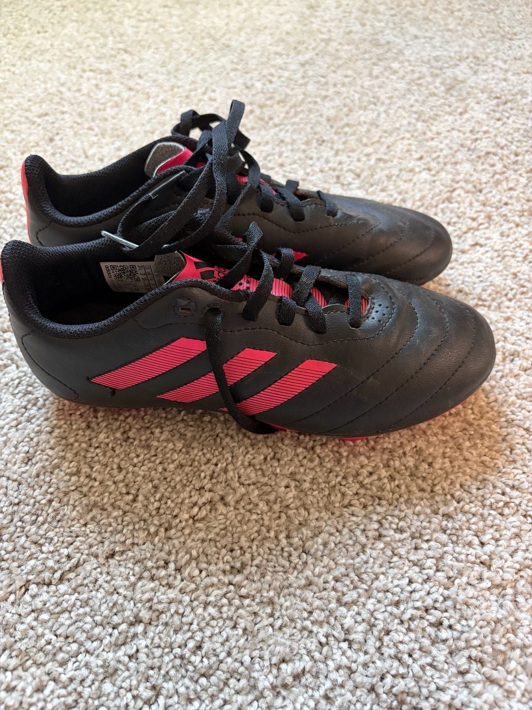 adidas Copa Sense Soccer Cleats Black/Pink Size 3.5 2