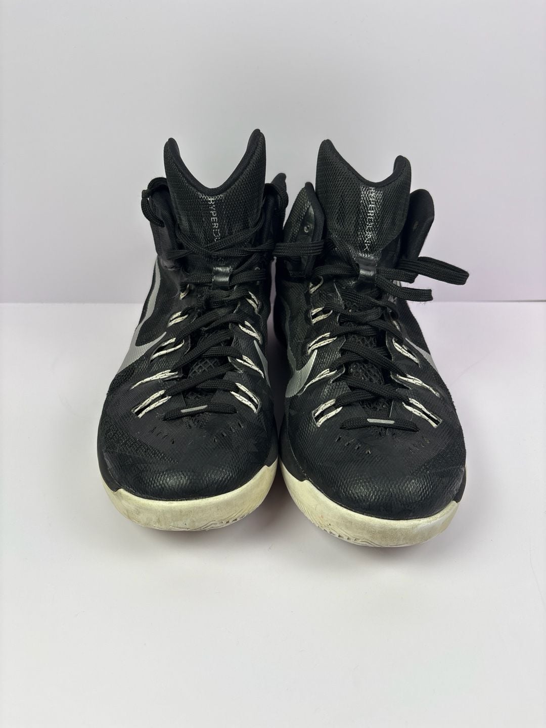 Nike Hyperquickness 2015 Black and Metallic Silver Basketball Shoes 5