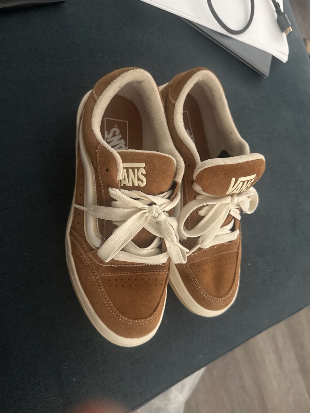 Vans Uptown Low Nut Brown Suede Skate Shoes 3