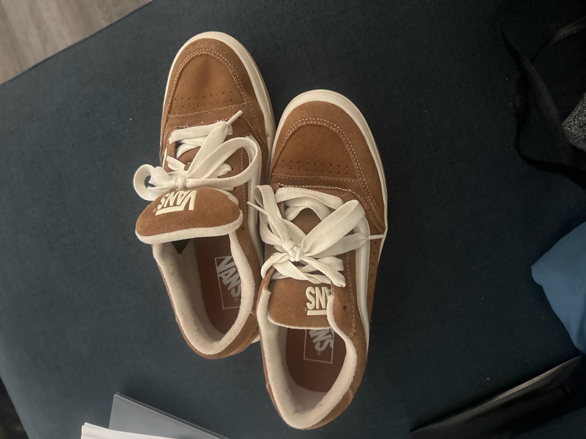 Vans Uptown Low Nut Brown Suede Skate Shoes 6