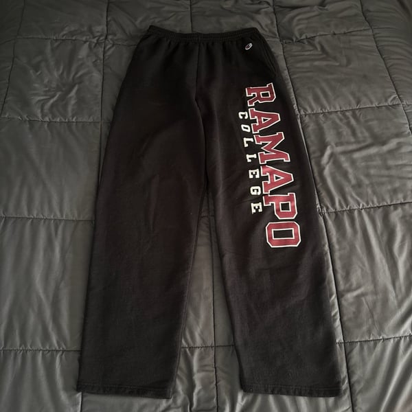 Champion Ramapo College Powerblend Fleece Joggers Black
