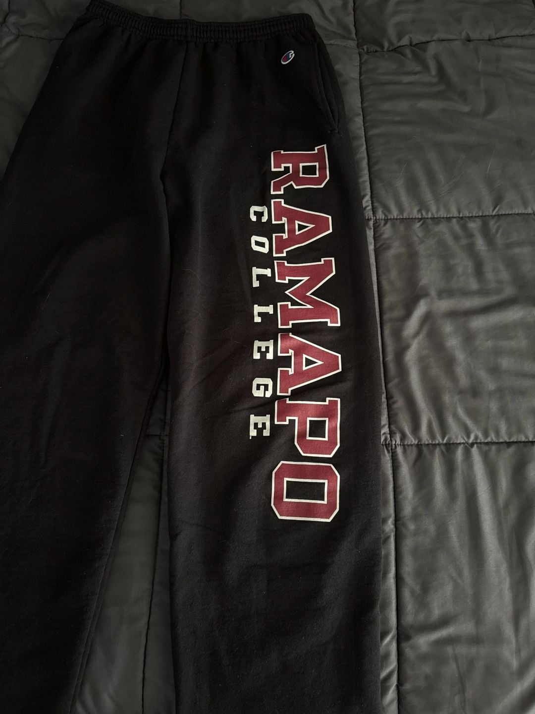 Champion Ramapo College Powerblend Fleece Joggers Black 3