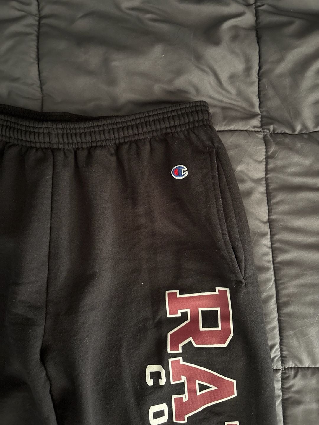 Champion Ramapo College Powerblend Fleece Joggers Black 4