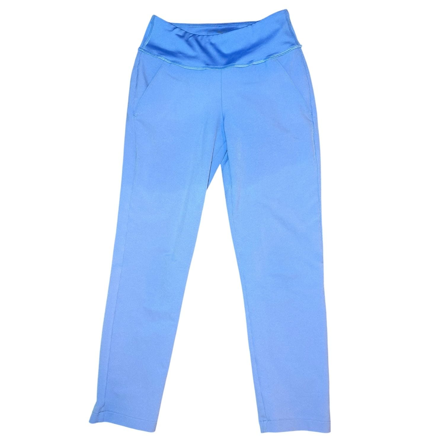 Puma Girls Medium Golf Performance Pants Blue Youth 8-10 Stretch 2