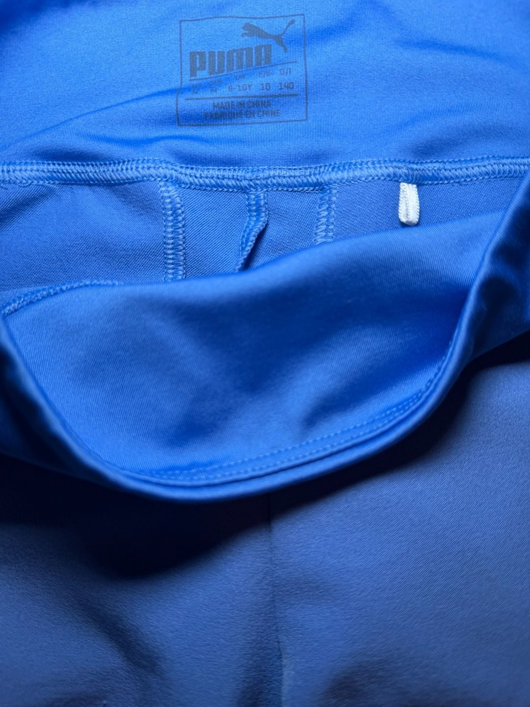 Puma Girls Medium Golf Performance Pants Blue Youth 8-10 Stretch 3