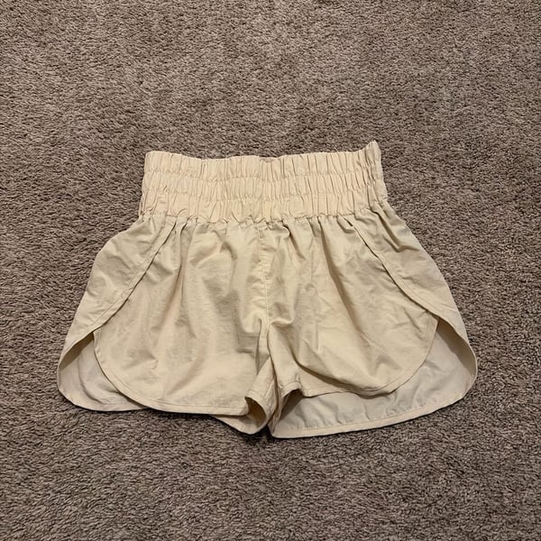 Zenana High Smocked Waist Running Shorts with Inner Lining and Back Pocket