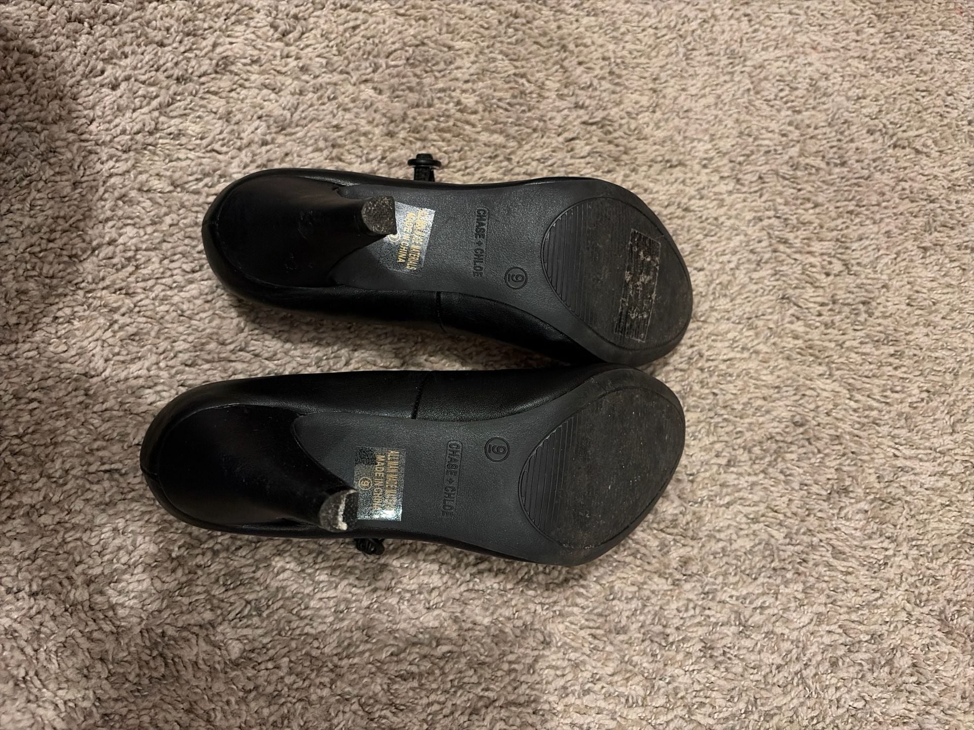 Chase + Chloe Kimmy-22 Black Mary Jane Mid-Heel Pumps 8
