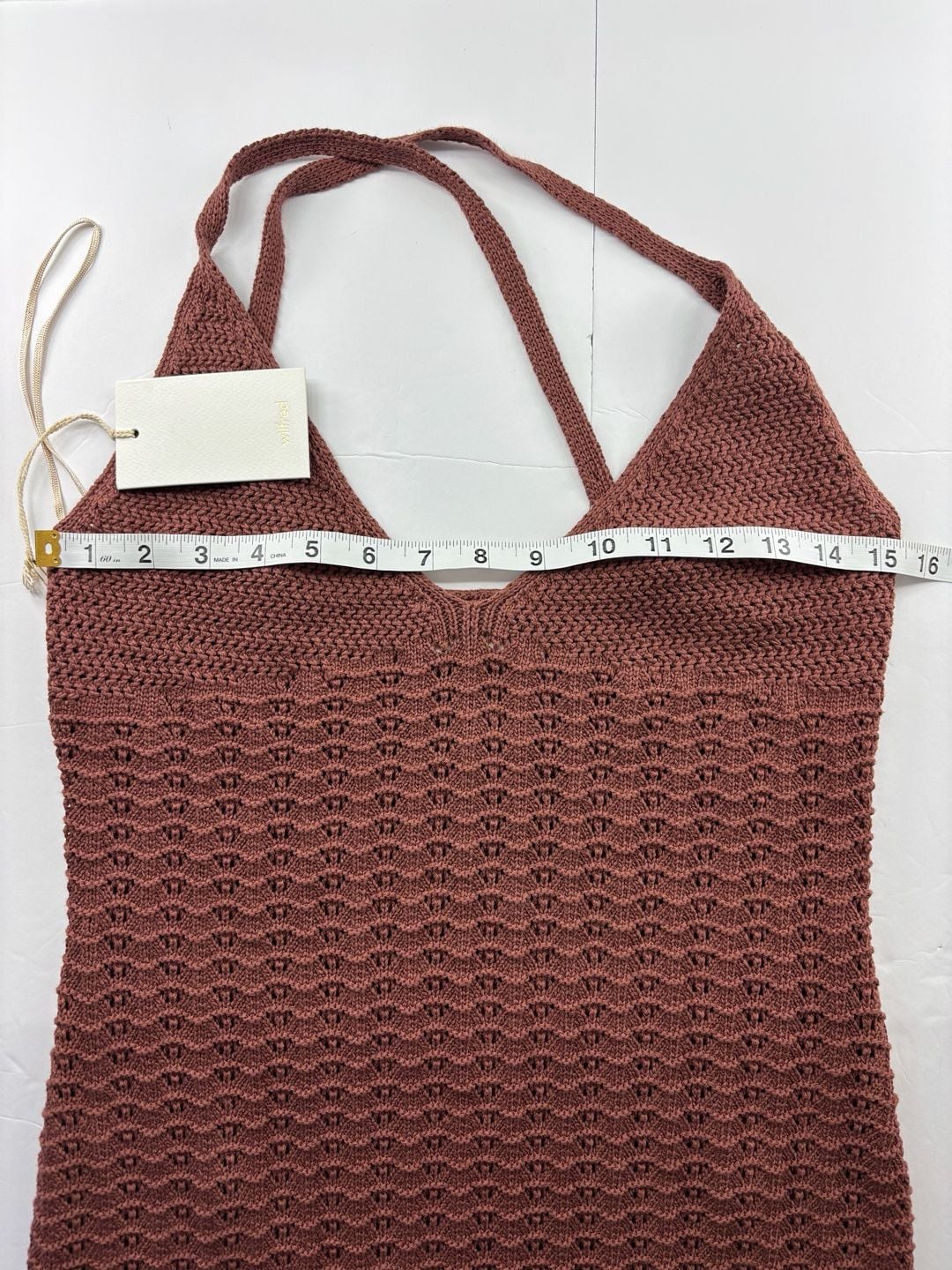 Wilfred Costa Crochet Maxi Dress in Cognac 7