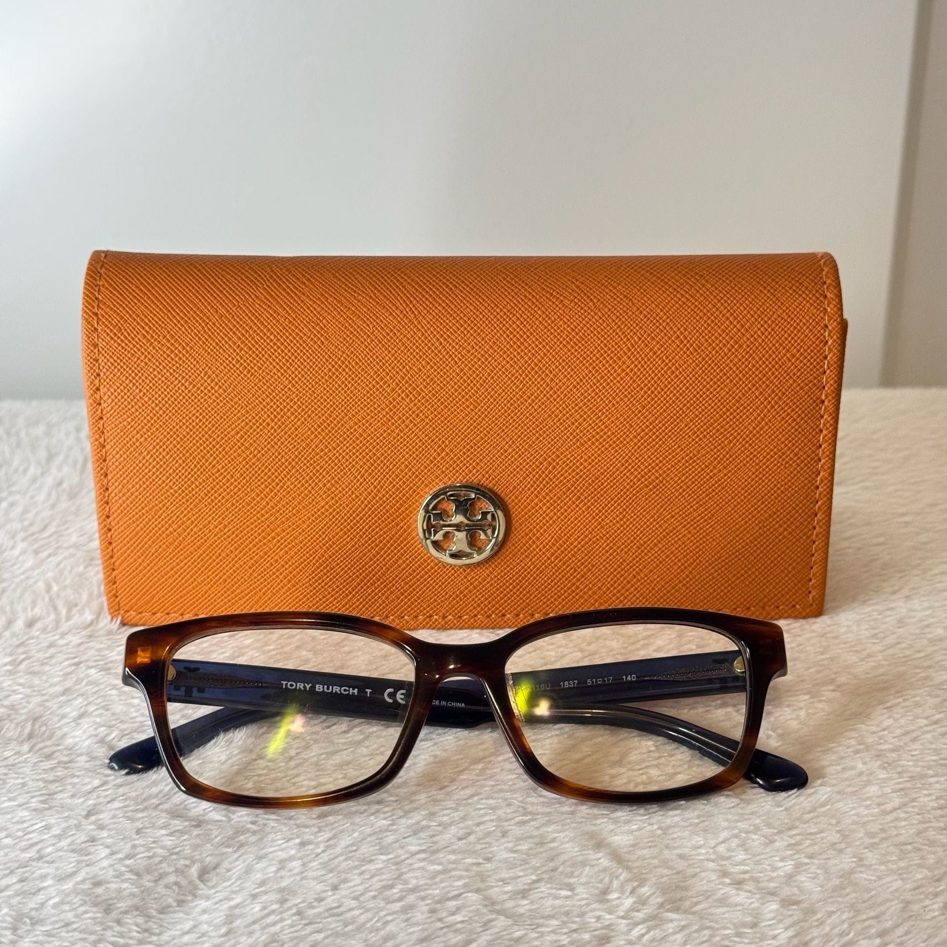 Tory Burch TY 2116U Tortoise and Blue Eyeglasses Frames with Case 2