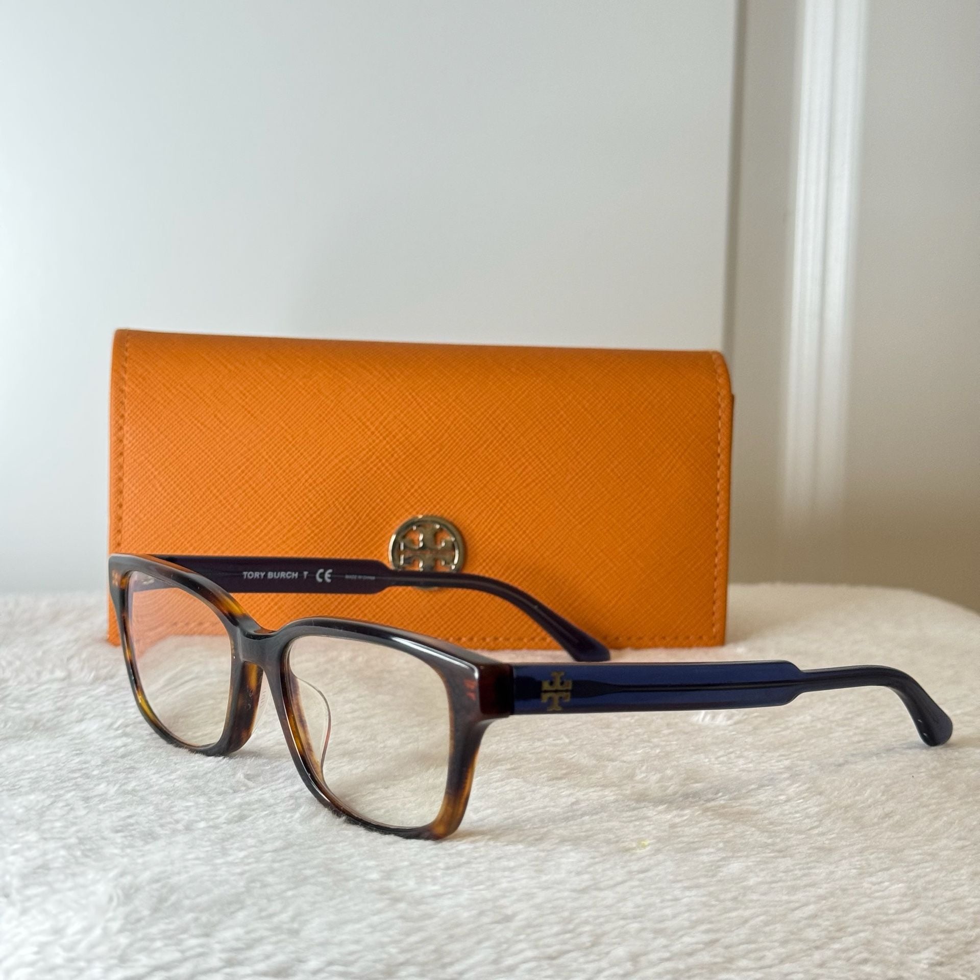 Tory Burch TY 2116U Tortoise and Blue Eyeglasses Frames with Case 3