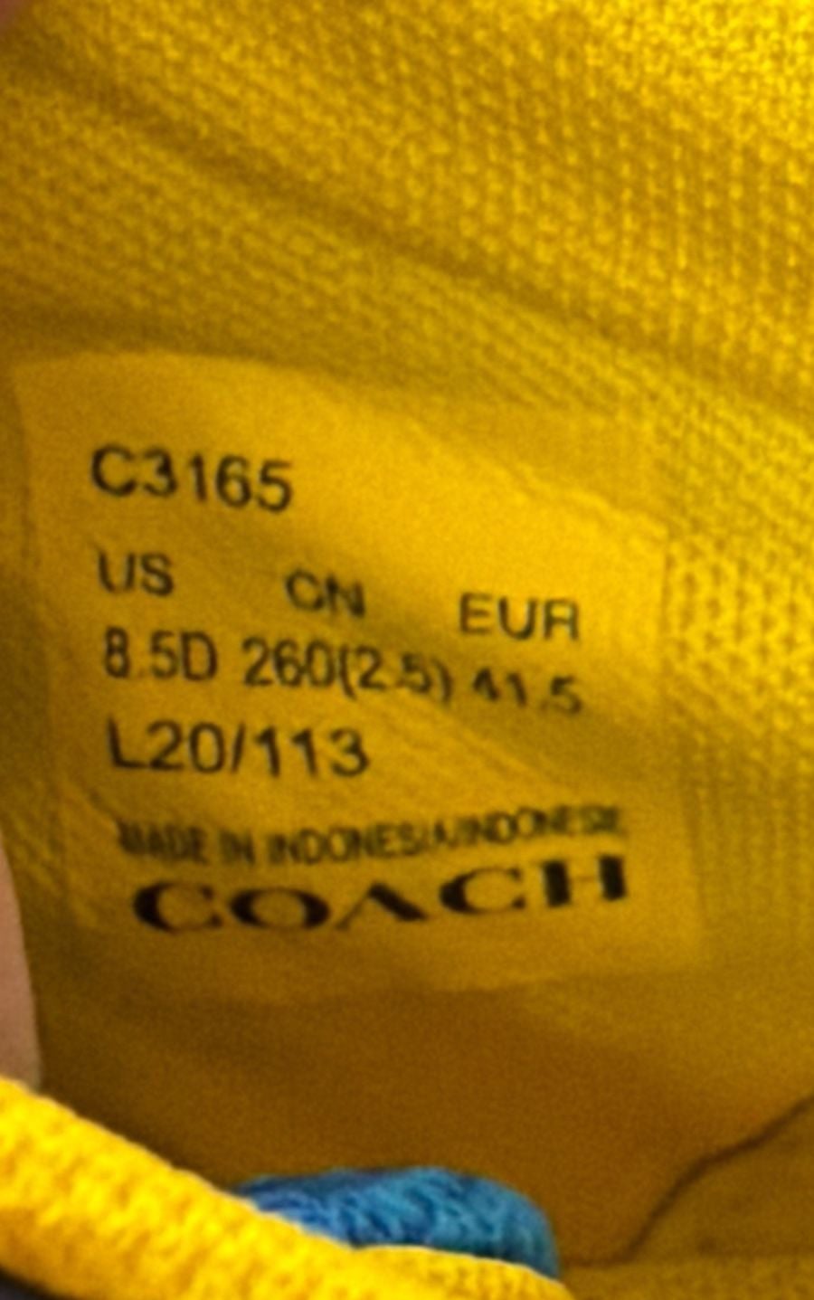 COACH CTYSL NYLON MD TP CARIBBEAN BLUE without box 10