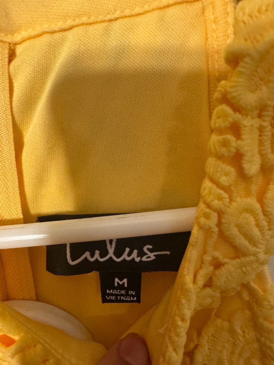 Lulus Yellow Crochet Lace Halter Bodycon Mini Dress 5