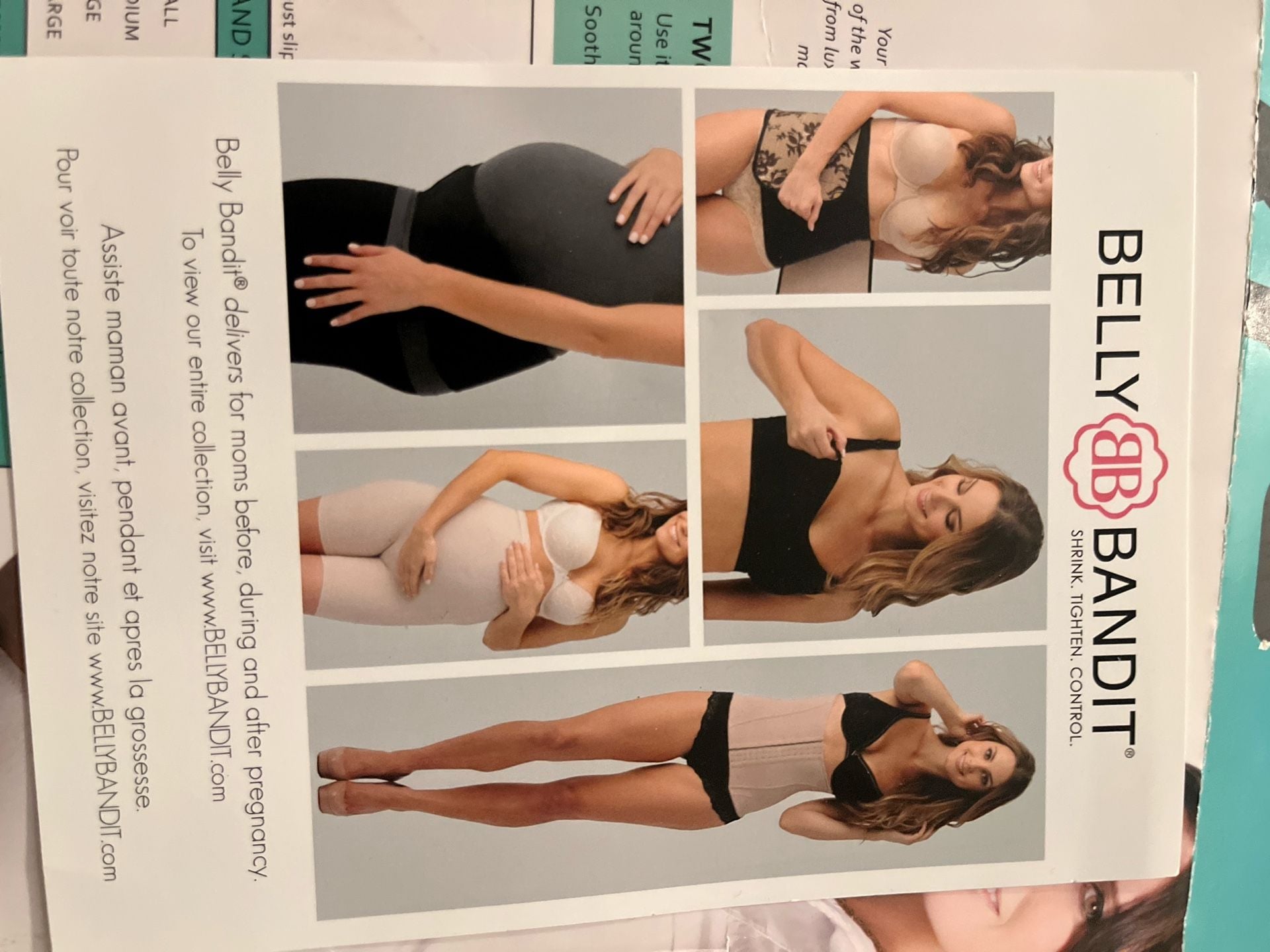 Belly Bandit Upsie Belly Support Band with Hot/Cold Pack - Nude Size Medium 3