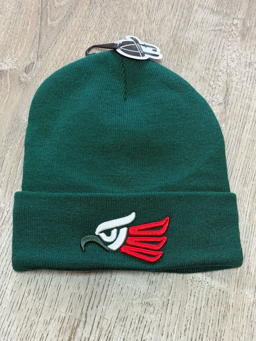 New League Mexico Eagle Green Cuffed Beanie 4