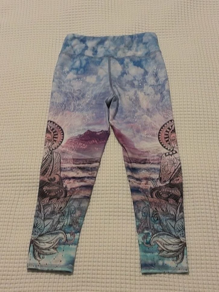 Evolution and Creation EVCR Goddess Dreamscape High Waist Cropped Leggings 4