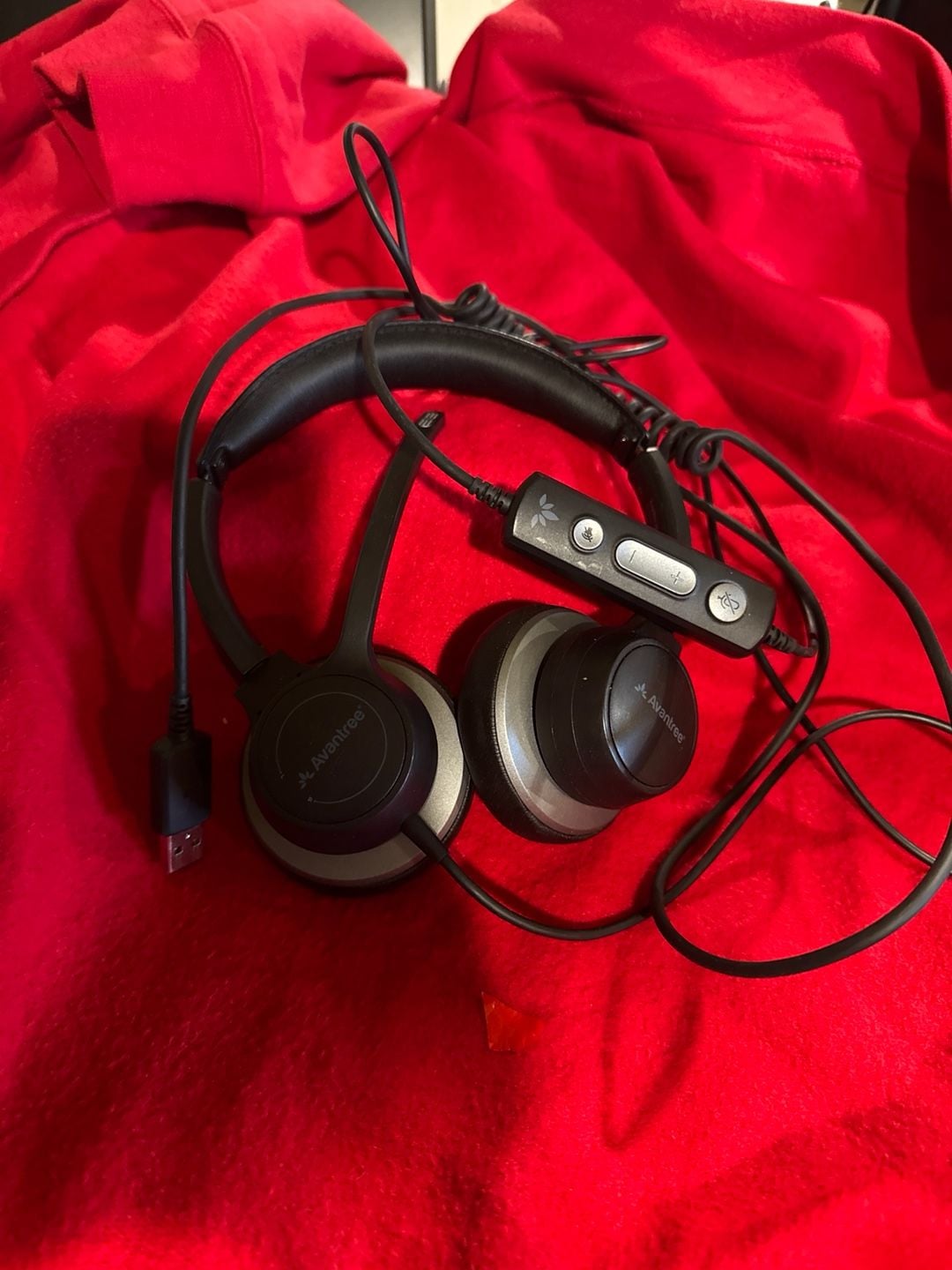 Avantree BTHS-AS90C USB Wired Headset with Noise Cancelling Microphone and Inline Controls 1