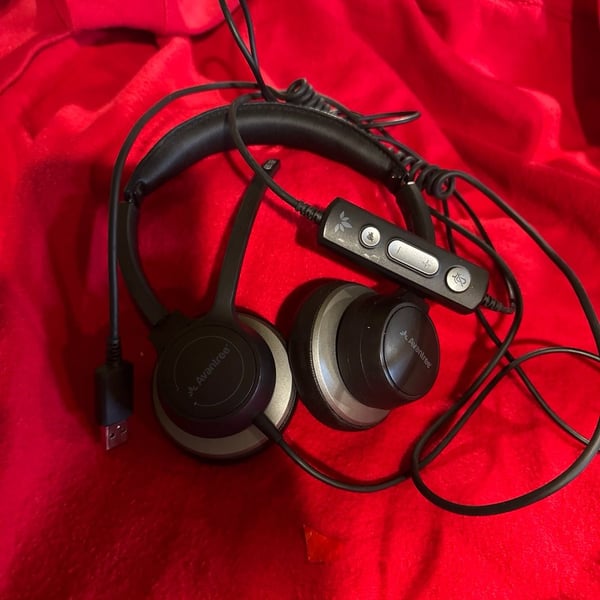 Avantree BTHS-AS90C USB Wired Headset with Noise Cancelling Microphone and Inline Controls
