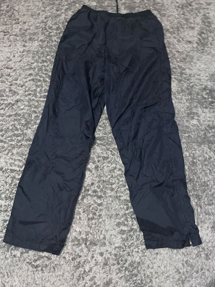 Nike Vintage Jersey Lined Track Pants Black Ankle Zip 7