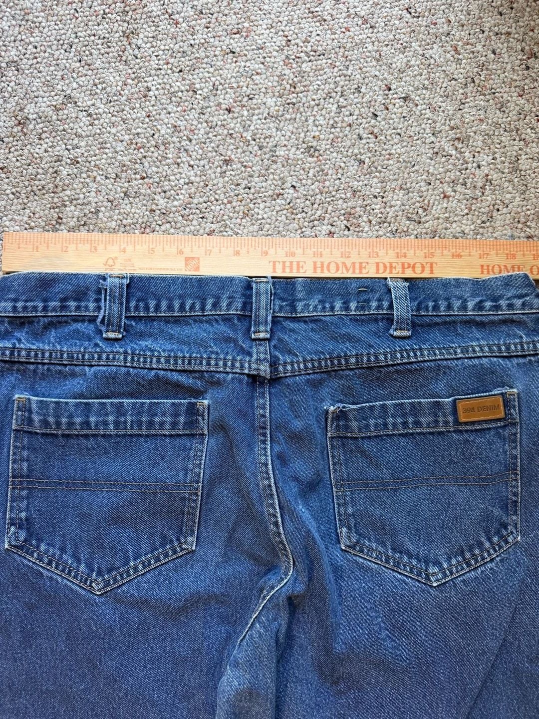 394 Denim High Visibility Reflective Striping Work Jeans 3