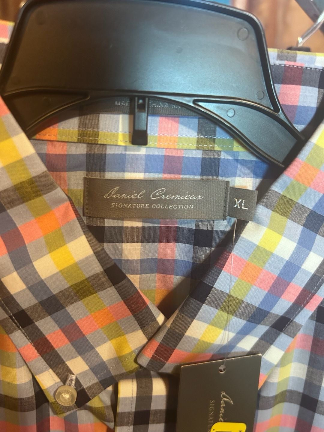 Daniel Cremieux Signature Collection Multi-Color Plaid Short Sleeve Button-Down Shirt 4