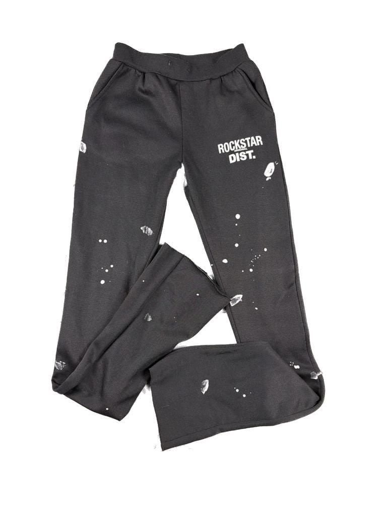 Rockstar Original Dist. Paint Splatter Flare Track Pants 2