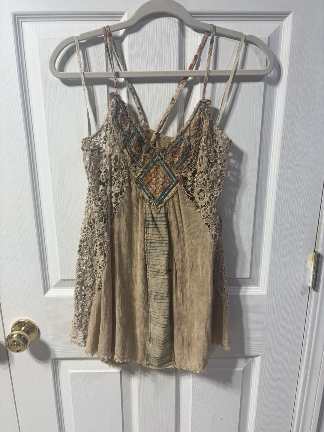 Buckle BKE Boho Crochet Embroidered Cami Tunic 1