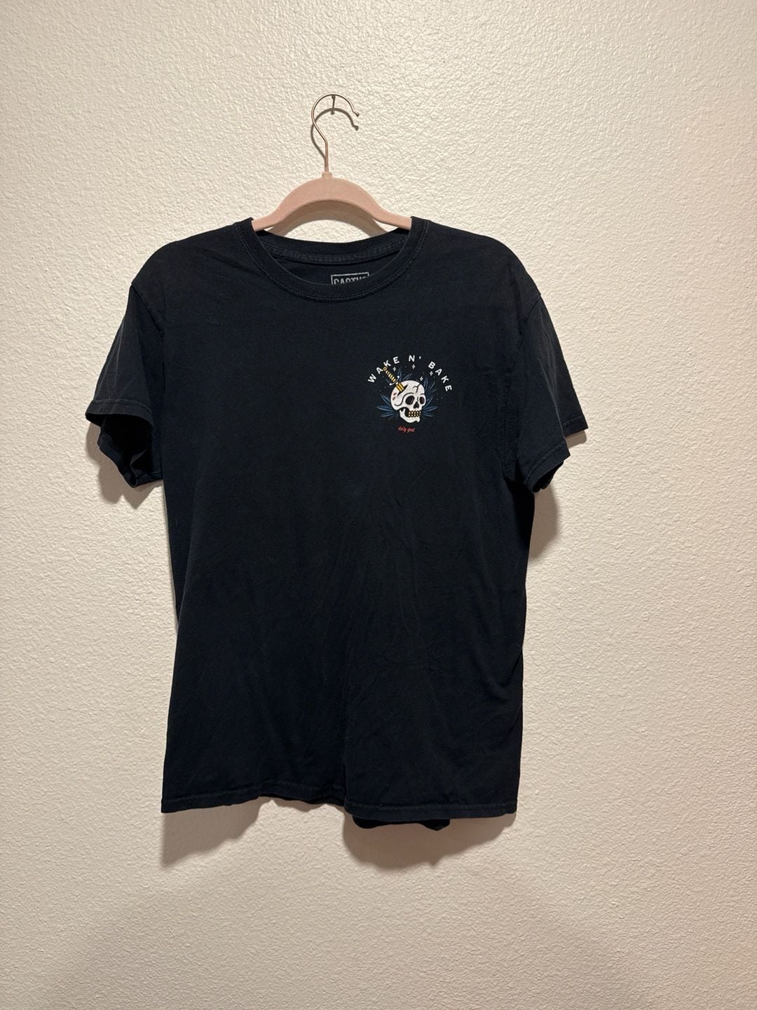 Cactus & Skull Wake N' Bake Skull and Dagger Graphic T-Shirt 2