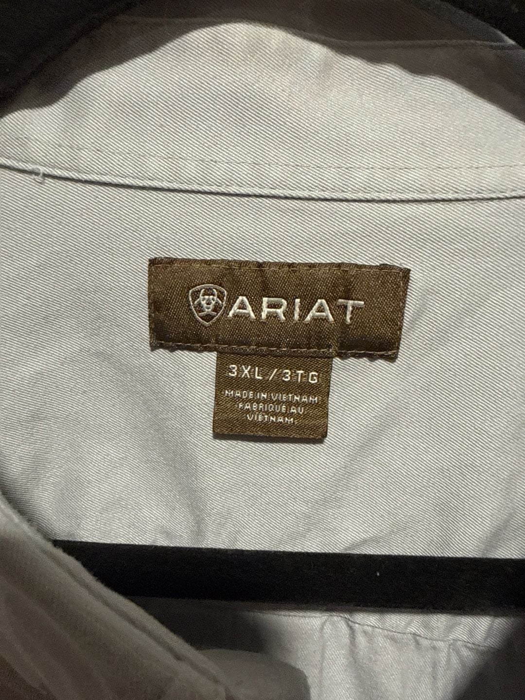 Ariat Men's Classic Fit Solid Twill Long Sleeve Button-Down Shirt 3XL 3