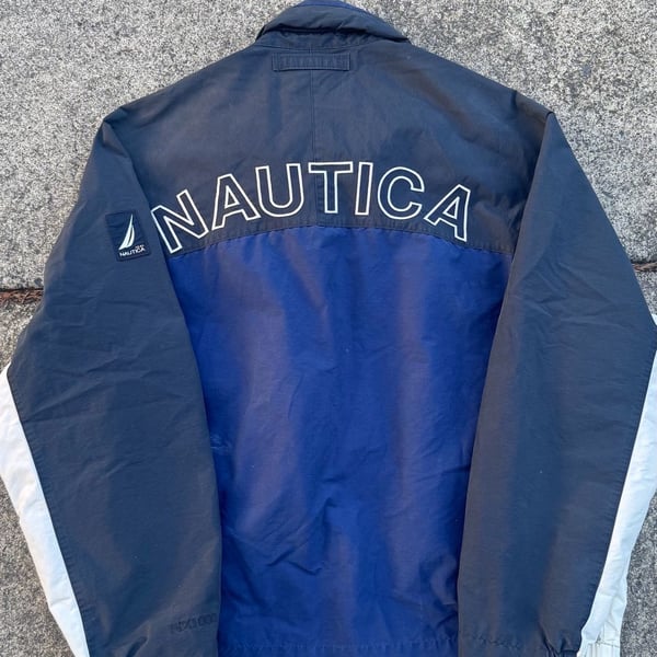 Nautica Vintage NX1000 Colorblock Windbreaker Jacket