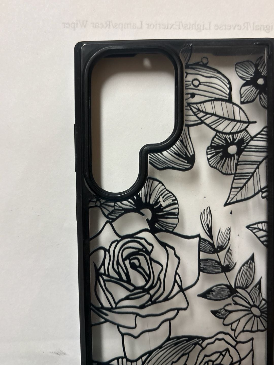 Gviewin Floral Clear Protective Case for Samsung Galaxy S23 Ultra 9