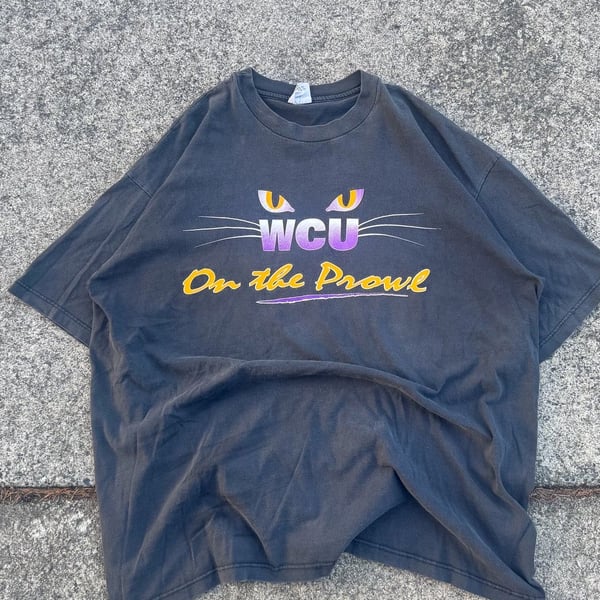 Vintage Western Carolina University WCU On the Prowl Graphic T-Shirt