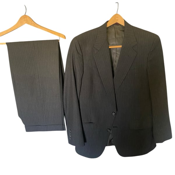 Hart Schaffner Marx Vintage Pinstripe Two-Piece Suit