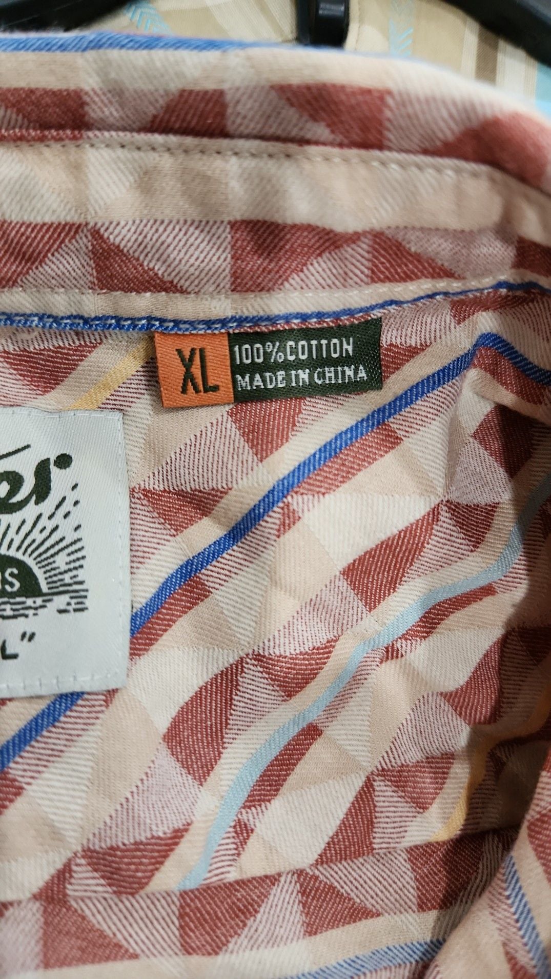 Howler Brothers Mansfield Shirt Short Sleeve Geometric Pattern XL 7